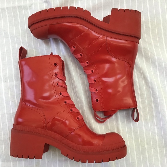 ‼️HOST PICK‼️MARC JACOBS VINYL COMBAT STYLE BOOTIE - Picture 3 of 8